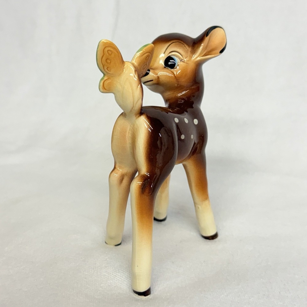 Vintage Bambi Ceramic Figurine Disney World Excellent Collector - Picture 9 of 9